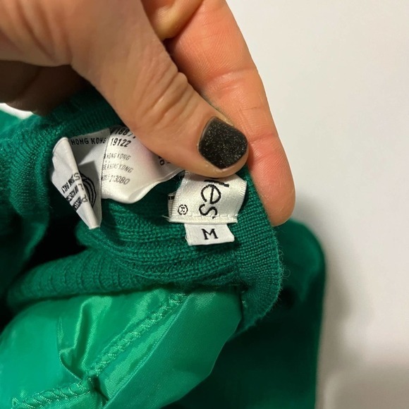 VINTAGE JH Collection Green Pure Wool Sweater M - Picture 4 of 6
